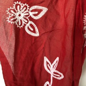 Red Fossil scarf - southwestern style